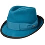 The Classic Wool Trilby Vilthoed by Lipodo petrol blauw