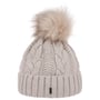 Cable Knit Muts met Omslag by McBURN beige
