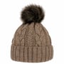 Cable Knit Muts met Omslag by McBURN camel