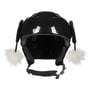 Peruvian Luxury Pompon Helm Stickers by Eisbär zwart-wit