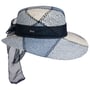 Strohoed met Stofband by Lipodo blauw