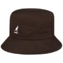 Washed Bucket Hat Vissershoed by Kangol donkerbruin
