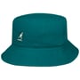 Washed Bucket Hat Vissershoed by Kangol petrol blauw