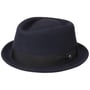 Classic Porkpie Wolvilthoed by Lierys donkerblauw