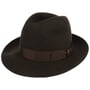 Marengo Haarvilt Bogart Hoed by Borsalino donkerbruin