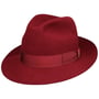 Marengo Haarvilt Bogart Hoed by Borsalino bordeaux