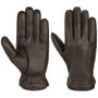 Deer Cashmere Leren Handschoenen by Stetson donkerbruin