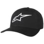 Ageless Curved Flexfit pet by alpinestars zwart-wit