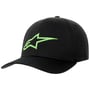 Ageless Curved Flexfit pet by alpinestars zwart-groen