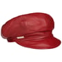 Leren Newsboy Pet by Seeberger rood