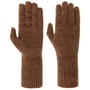 Fijngebreide Vingerhandschoenen by Seeberger bruin