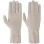 Fijngebreide Vingerhandschoenen by Seeberger lichtbeige