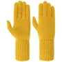 Fijngebreide Vingerhandschoenen by Seeberger mosterd