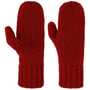 Vuisthandschoenen met Fleece Voering by Seeberger donkerrood