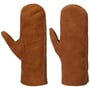 Leren Vuisthandschoenen by Caridei cognac