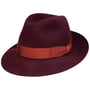 Alessandria Superior Haarvilthoed by Borsalino bordeaux