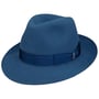 Alessandria Superior Haarvilthoed by Borsalino blauw-gemêleerd