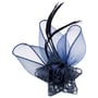Roses Fascinator met Clip by McBURN donkerblauw