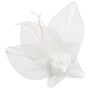 Roses Fascinator met Clip by McBURN wit