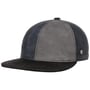 6 Panel Tricolour Leren Pet by Lierys grijs