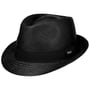 Jaston Trilby Panamahoed by Lipodo zwart