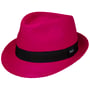 Jaston Trilby Panamahoed by Lipodo fuchsia