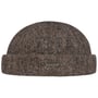 Lavoy Herringbone Wool Dockermuts by Stetson donkerbeige