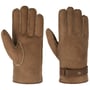 Deerskin Lambswool Handschoenen by Stetson bruin