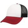 Rapper Canvas Trucker Pet wit-rood
