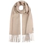 Recycled Wool Mix Doubleface Sjaal by Fraas lichtbeige