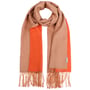 Recycled Wool Mix Doubleface Sjaal by Fraas oranje