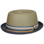 Licano Toyo Pork Pie Strohoed by Stetson donkerblauw