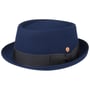 Gareth Soft Wool Pork Pie Hoed by Mayser blauw