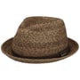 Linnard Player Strohoed met Leren Band by Stetson bruin