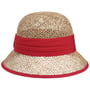 Zeegras Cloche Strohoed by Seeberger rood
