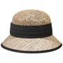 Zeegras Cloche Strohoed by Seeberger zwart