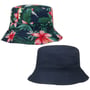 Flower Bucket Omkeerbare Hoed by Lipodo donkerblauw