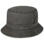 Washed Bucket Vissershoed by Lipodo zwart