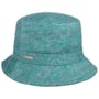 Check Bucket Dameshoed by Seeberger petrol blauw