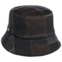 Maite Check Bucket Stoffen Hoed by Mayser zwart-groen