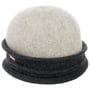 Twotone Woolmark Cloche Hoed by Seeberger antraciet