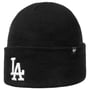 Haymaker Cuff Dodgers Beanie Muts by 47 Brand zwart