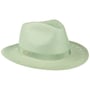 Velvoa Fedora Panamahoed by Seeberger mintgroen