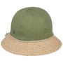 Stoffen Hoed met Strorand by Lierys naturel-olijfgroen