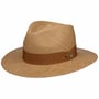 Twotone Stripes Traveller Panamahoed by Lierys naturel-bruin