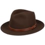 Vanderson Fedora Haarvilthoed by Stetson donkerbruin
