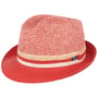 Melanto Trilby Strohoed by Lipodo rood-gemêleerd