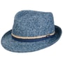 Januco Trilby Strohoed by Lipodo blauw-gemêleerd