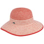 Striped Brim Twotone Flaphoed by Lipodo rood-gemêleerd
