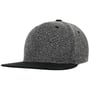 Mélange Flat Brim Pet antraciet-gemêleerd